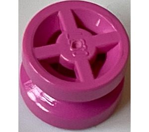LEGO Dark Pink Wheel Rim Ø8 x 6.4 without Side Notch (4624)