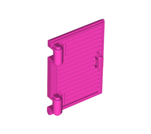 LEGO Dark Pink Window 1 x 2 x 3 Shutter with Hinges and Handle (60800 / 77092)