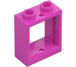 LEGO Dark Pink Window Frame 1 x 2 x 2 (60592 / 79128)