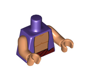 LEGO Dark Purple Aladdin Minifig Torso (973 / 88585)