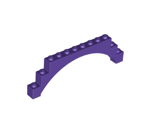 LEGO Viola scuro Arco 1 x 12 x 3 con arco rialzato (14707)