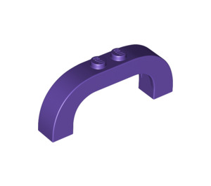 LEGO Dark Purple Arch 1 x 6 x 2 with Curved Top (6183 / 24434)