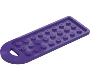 LEGO Dunkles Violett Baggage Tag 3 x 8 (79996)