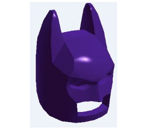LEGO Dark Purple Batman Cowl Mask with Angular Ears (10113 / 28766)