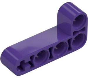 LEGO Morado oscuro Barra 2 x 4 Doblado 90 grados, 2 y 4 Agujeros (32140 / 42137)