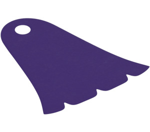 LEGO Dark Purple Bell Shaped Cape with Three Notches (61547)