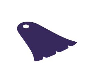 LEGO Dark Purple Bell Shaped Cape with Three Notches (61547)