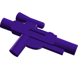 LEGO Donkerpaars Blaster Gun - Kort  (58247)