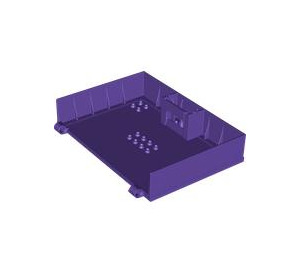 LEGO Dark Purple Book Half with Hinges and Compartment (80909)