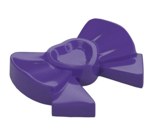 LEGO Dark Purple Bow with Heart and Ribbon (11618)