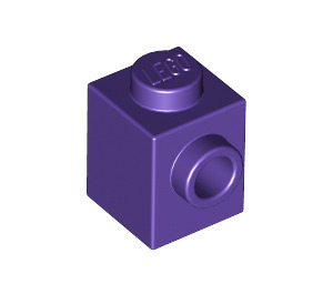 LEGO Violet foncé Brique 1 x 1 avec Stud sur Une Côté (87087)