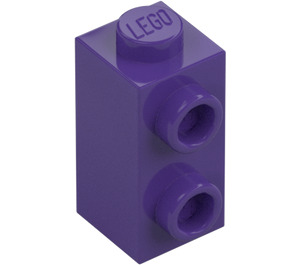 LEGO Mørke lilla Klods 1 x 1 x 1.6 med To Side Knops (32952)