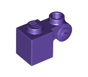 LEGO Violet foncé Brique 1 x 1 x 2 avec Scroll et Stud ouvert (20310)