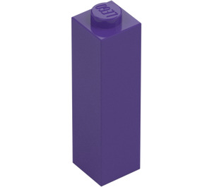 LEGO Morado oscuro Ladrillo 1 x 1 x 3 (14716)