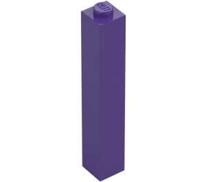 LEGO Viola scuro Mattoncino 1 x 1 x 5 con bottoncino pieno (2453)