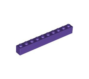 LEGO Violet foncé Brique 1 x 10 (6111)