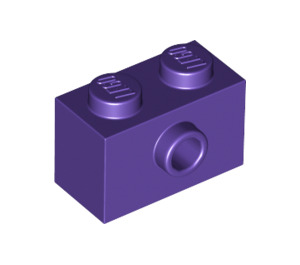 LEGO Violet foncé Brique 1 x 2 avec 1 Stud sur Côté (86876)