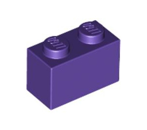 LEGO Dark Purple Brick 1 x 2 with Bottom Tube (3004 / 93792)