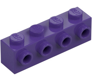 LEGO Mørke lilla Klods 1 x 4 med 4 knops på En Side (30414)