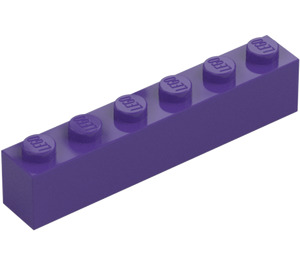 LEGO Viola scuro Mattoncino 1 x 6 (3009 / 30611)