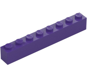 LEGO Dark Purple Brick 1 x 8 (3008)