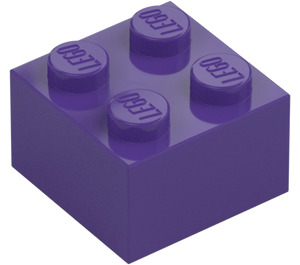 LEGO Dark Purple Brick 2 x 2 (3003 / 6223)