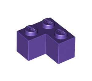 LEGO Donkerpaars Steen 2 x 2 Hoek (2357)