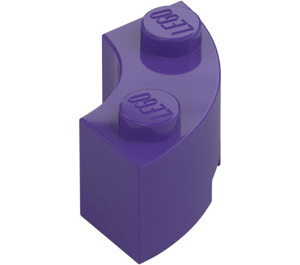 LEGO Dark Purple Brick 2 x 2 Round Corner with Stud Notch and Reinforced Underside (85080)