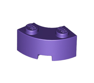 LEGO Dunkelviolett Backstein 2 x 2 Runden Ecke mit Bolzenkerbe und verstärkter Unterseite (85080)