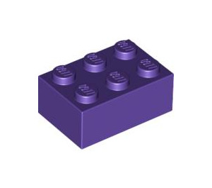 LEGO Violet foncé Brique 2 x 3 (3002)