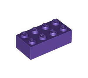 LEGO Dunkelviolett Backstein 2 x 4 (3001 / 72841)