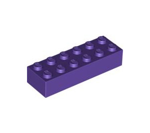 LEGO Donkerpaars Steen 2 x 6 (2456 / 44237)