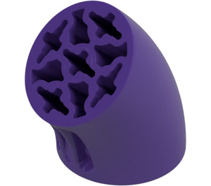 LEGO Violet Foncé Brique 3 x 3 Rond Incurvé Tube avec des trous (5057)