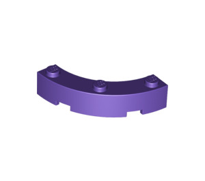 LEGO Dark Purple Brick 4 x 4 Round Corner (Wide with 3 Studs) (48092 / 72140)