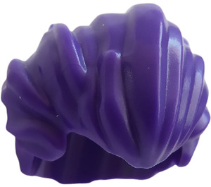 LEGO Viola scuro Bushy Capelli Inclinato all'indietro (28551 / 28768)