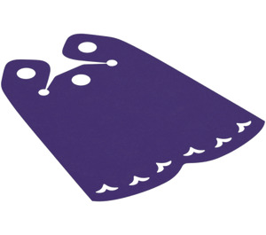 LEGO Dark Purple Cape with Heart Shaped Holes (21497)