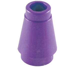 LEGO Dark Purple Cone 1 x 1 with Top Groove (28701 / 59900)