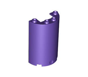 LEGO Dark Purple Cylinder 2 x 4 x 5 Half (35313 / 85941)