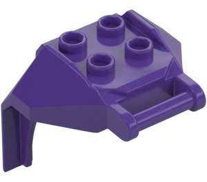 LEGO Dark Purple Design Brick 4 x 3 x 3 with 3.2 Shaft (27167)