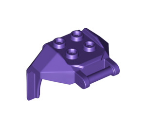 LEGO Violet foncé Design Brique 4 x 3 x 3 avec 3.2 Shaft (27167)