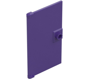 LEGO Dark Purple Door 1 x 4 x 6 with Stud Handle (35291 / 60616)