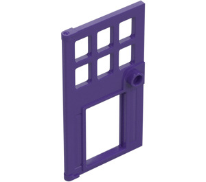 LEGO Dark Purple Door 4 x 6 with Cut Out (79730)