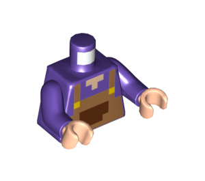 LEGO Dark Purple Farmhand Minifig Torso (973 / 76382)