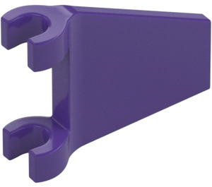 LEGO Morado oscuro Bandera 2 x 2 Angular con borde ensanchado (80324)