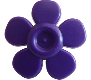 LEGO Violet Foncé Fleur avec Lisse Pétales avec Petit Épingle (93080)