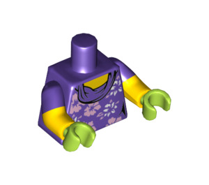 LEGO Dunkles Violett Gardener Minifigur Torso (973 / 16360)