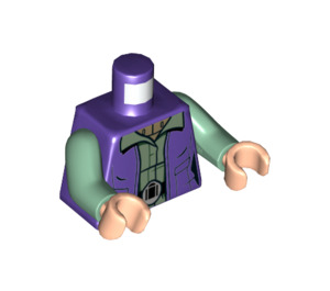 LEGO Dunkelviolett General Leia Minifig Torso (973 / 76382)