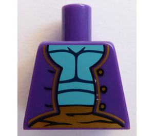 LEGO Morado oscuro Genie Torso sin brazos (973)