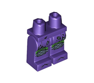 LEGO Dark Purple Green Goblin Minifigure Hips and Legs (3815 / 74437)