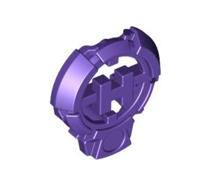 LEGO Dark Purple H Icon with Stick 3.2 (92199)